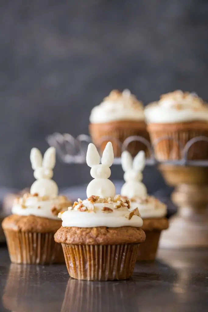 bunny easter cupcake