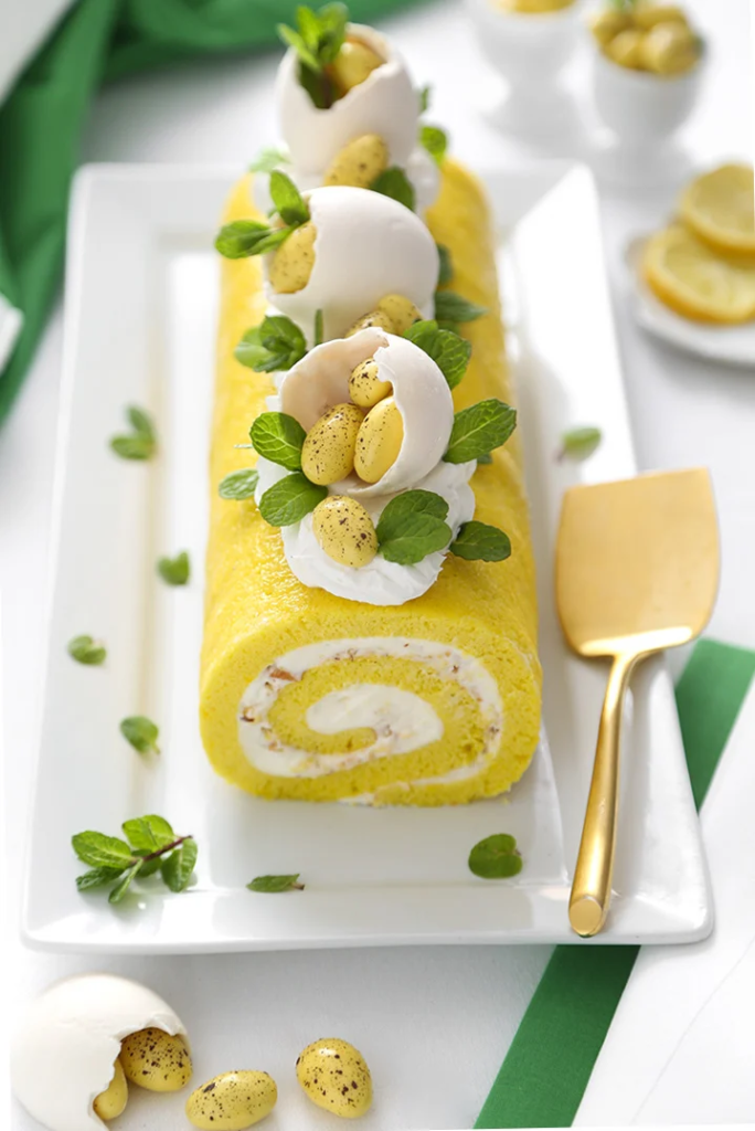 lemon almond cake roll recipe for easter cake ideas