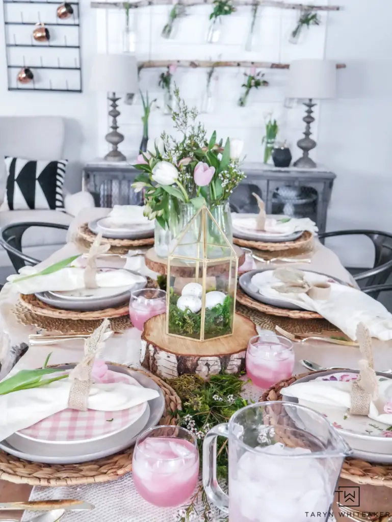 easy diy easter table setting ideas for easter gathering