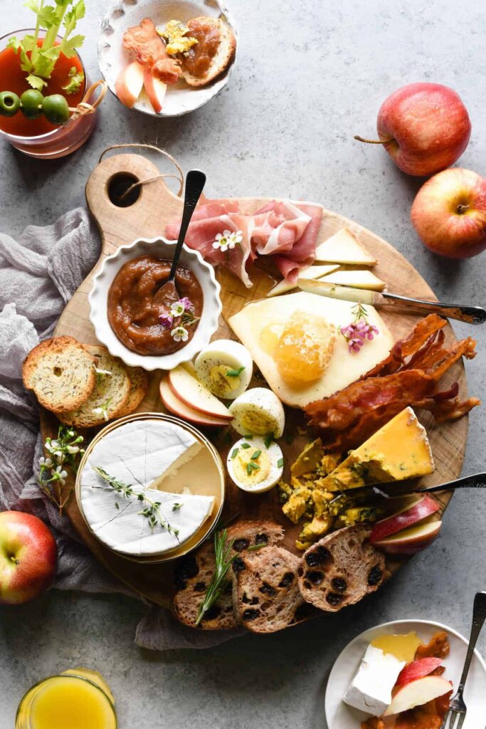 European breakfast charcuterie board idea