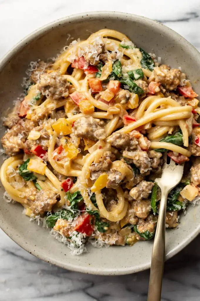 creamy and healthy pasta recipe for  mothers day dinner ideas