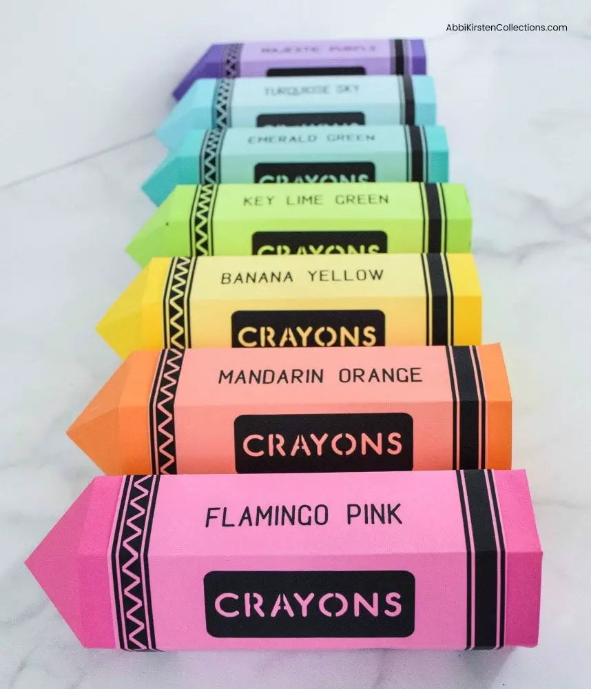 crayon box for teacher appreciation day gifts ideas