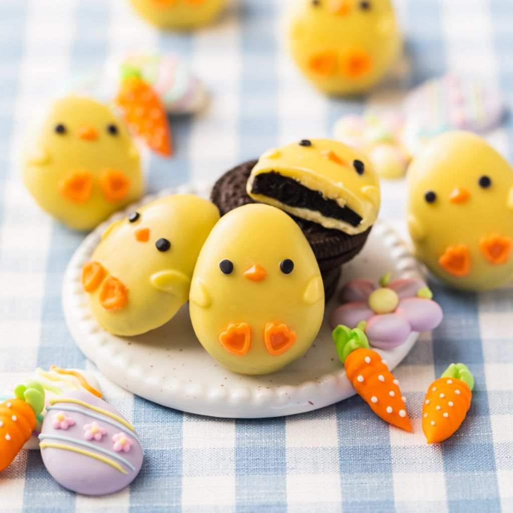 Easter treat ideas chick oreo balls for kids