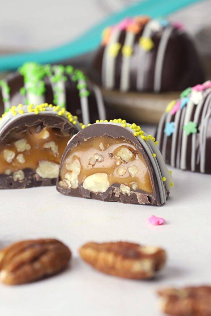 easy homemade chocolate turtle recipe for easter treat ideas