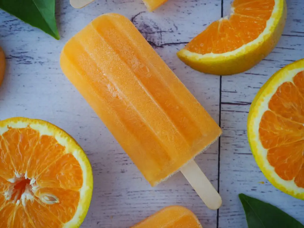 Orange popsicles for easy summer popsicle recipes