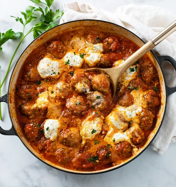 ricotta meatballs for simple and easy mothers day dinner ideas
