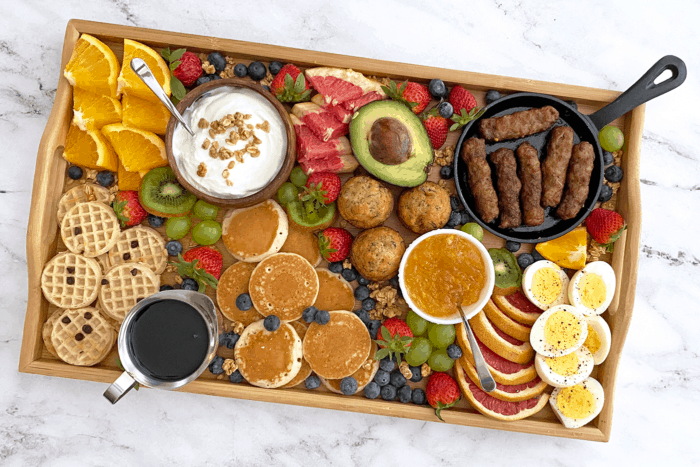 weekday breakfast charcuterie board ideas