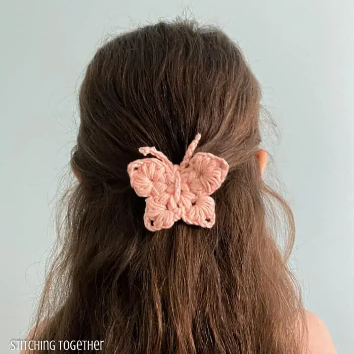 butterfly clip crochet pattern 