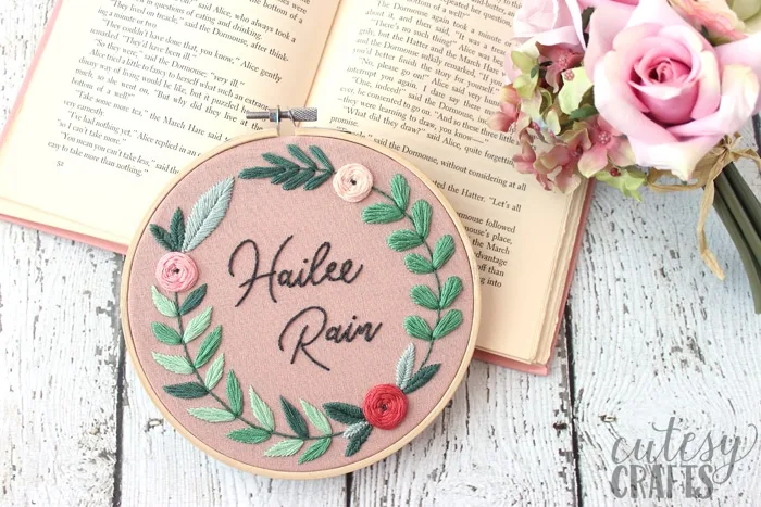embroidery hoop pattern for mothers day gift ideas