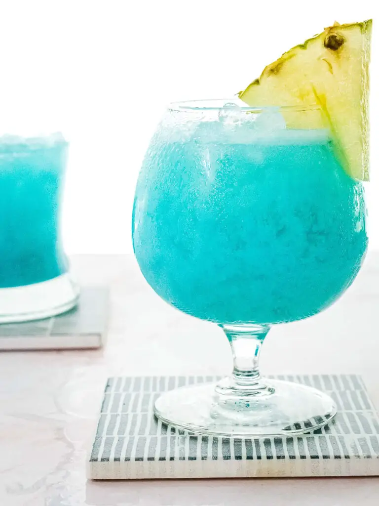 The Blue Hawaiian Cocktail for non alcoholic summer drink recipes