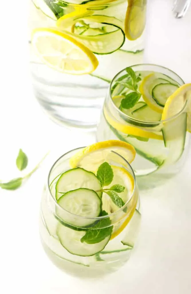 Cucumber Lemon Water is a non alcoholic summer drink recipes