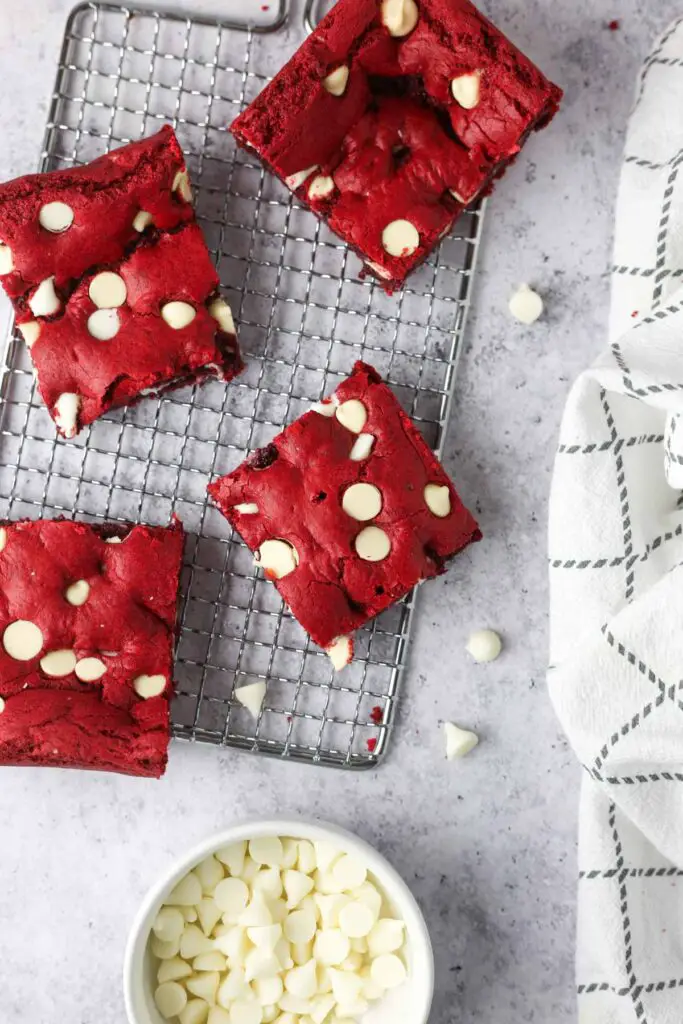 fudge red velvet brownie for mothers day dessert ideas