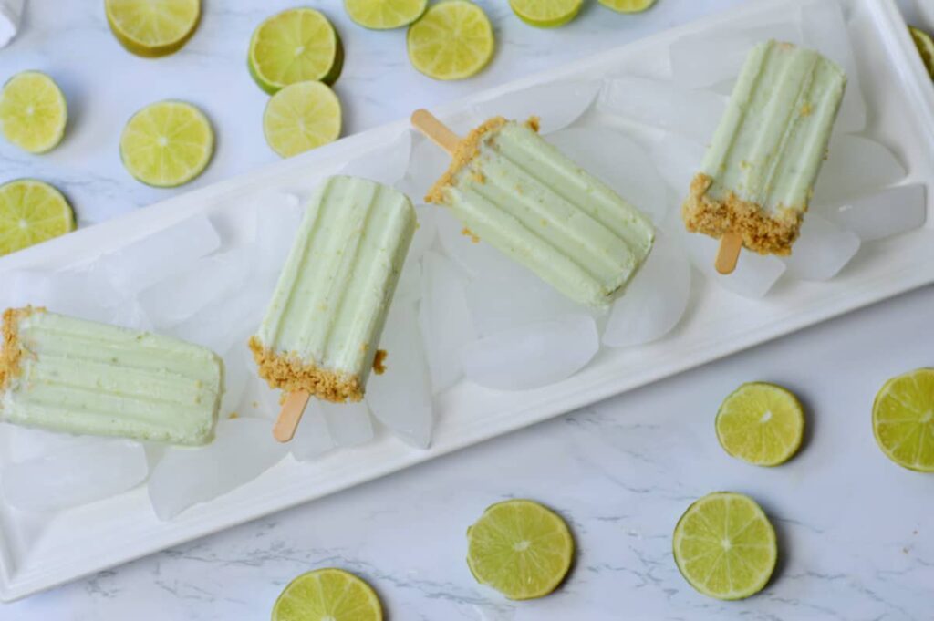 key lime pie popsicles summer popsicle