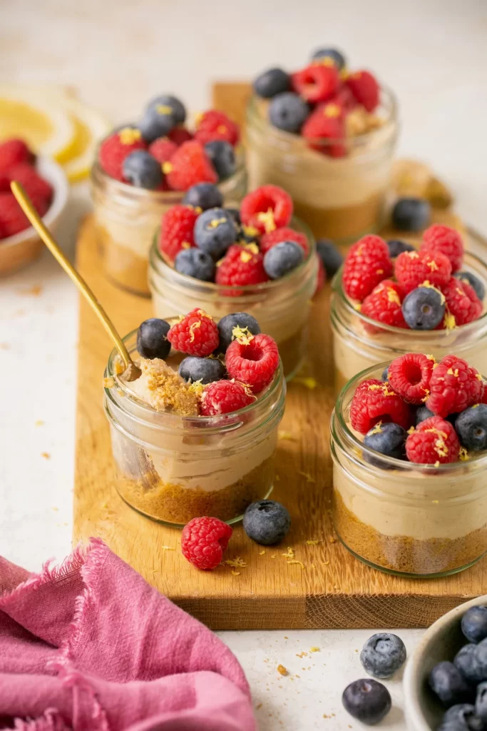 easy no bake mini cheesecake for mothers day desserts