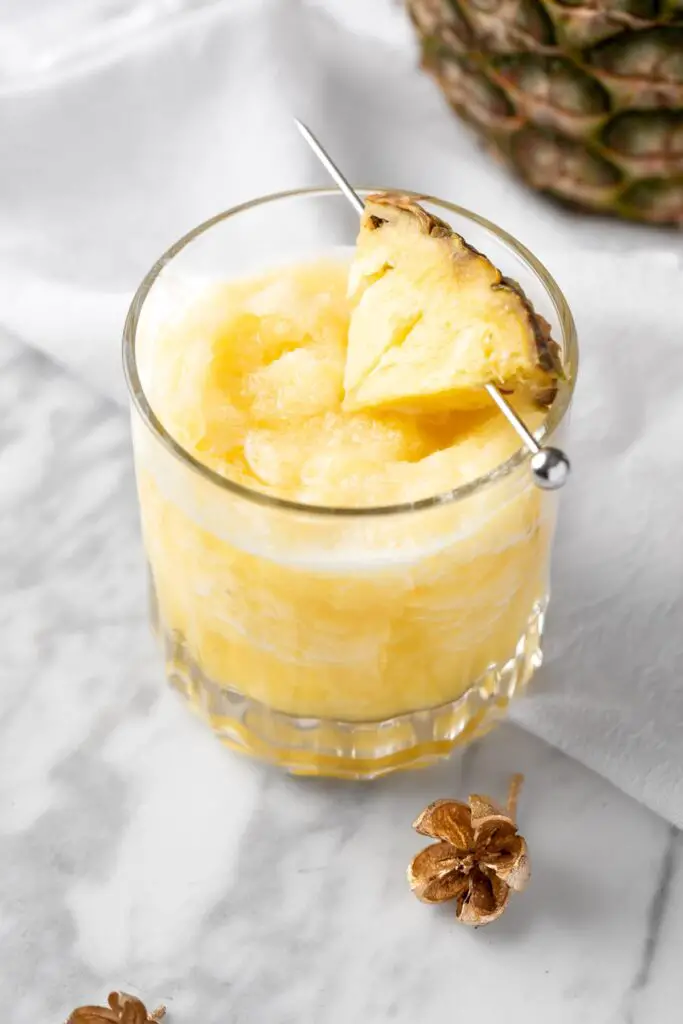 pineapple slushie is a refreshing summer drink
