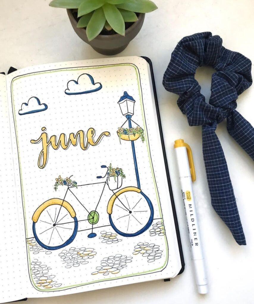 June bullet journal cover