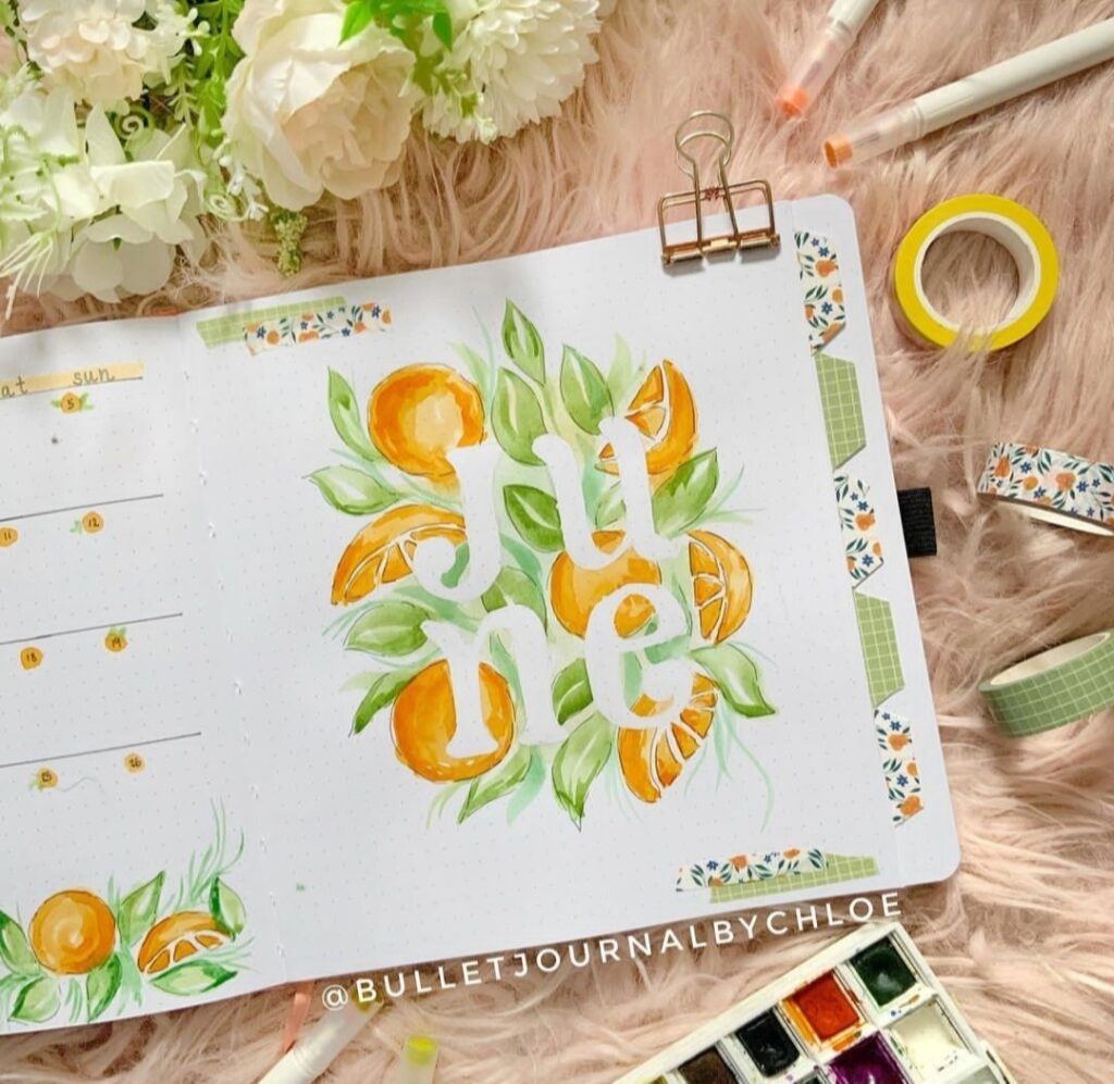 summer orange june theme