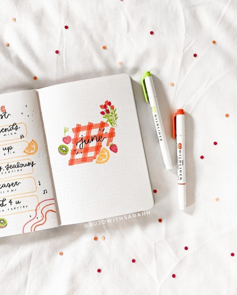 June bullet journal cover ideas to inspire your creativity - Her Blog ...