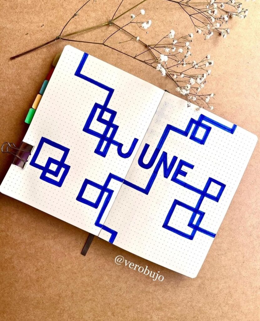 june theme cover ideas for bullet journal