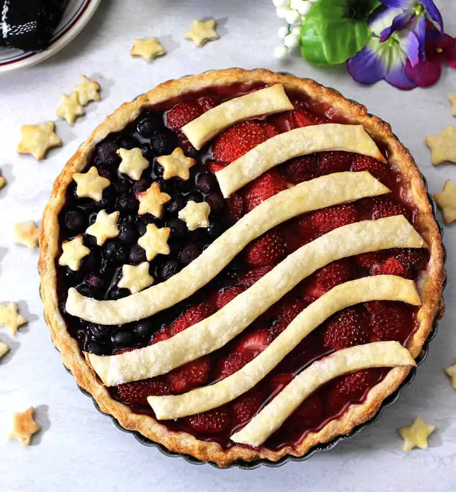 4th of July berry pie - 4th of July recipes