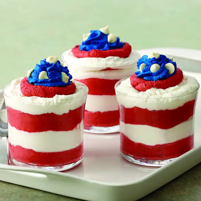 patriotic mousse parfait recipe 4th of july desserts