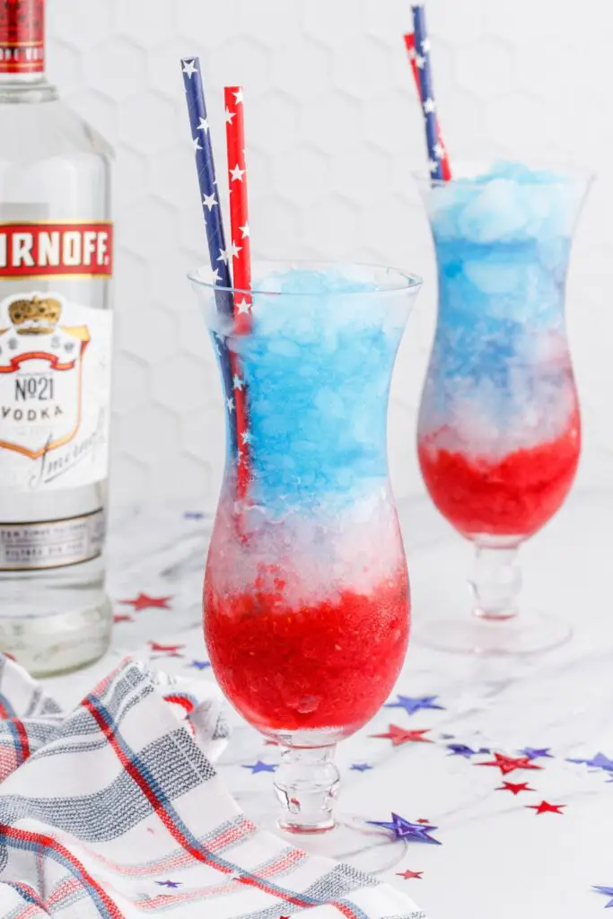 4th of July Vodka Lemonade Slushie