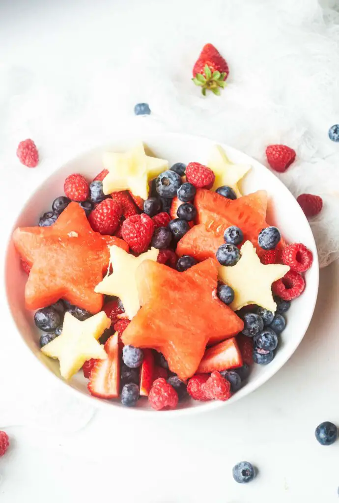Red White And Blue Fruit Salad -4th of July recipes