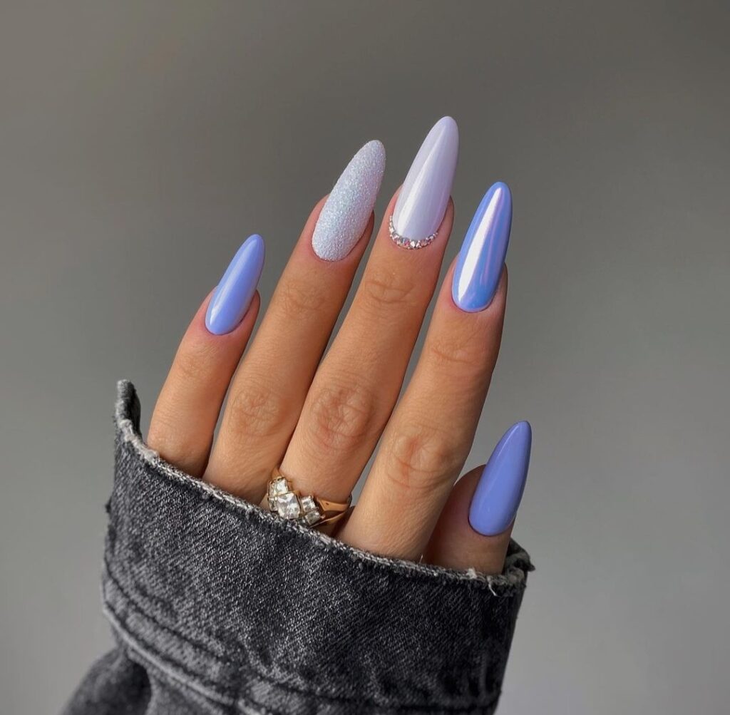 beautiful mermaid nails for graduation day nail design