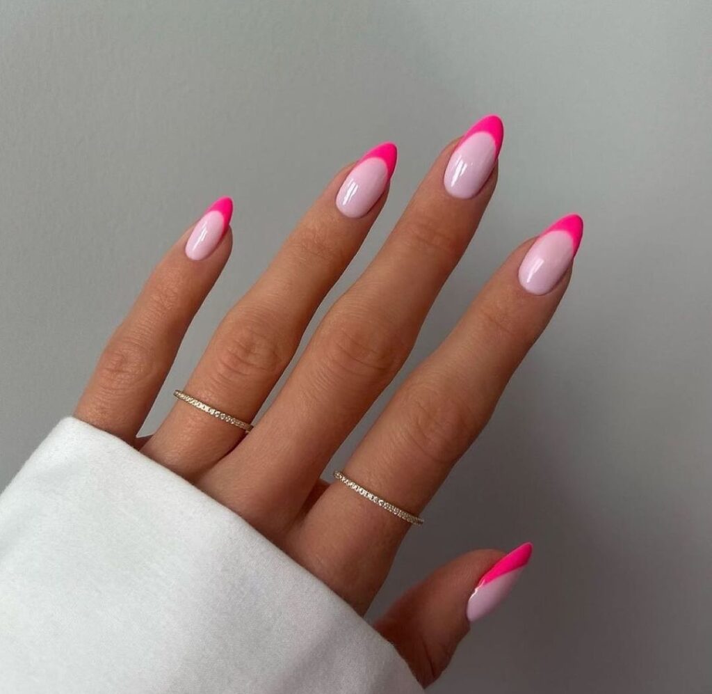 simple and beautiful pink nails for graduation nail designs