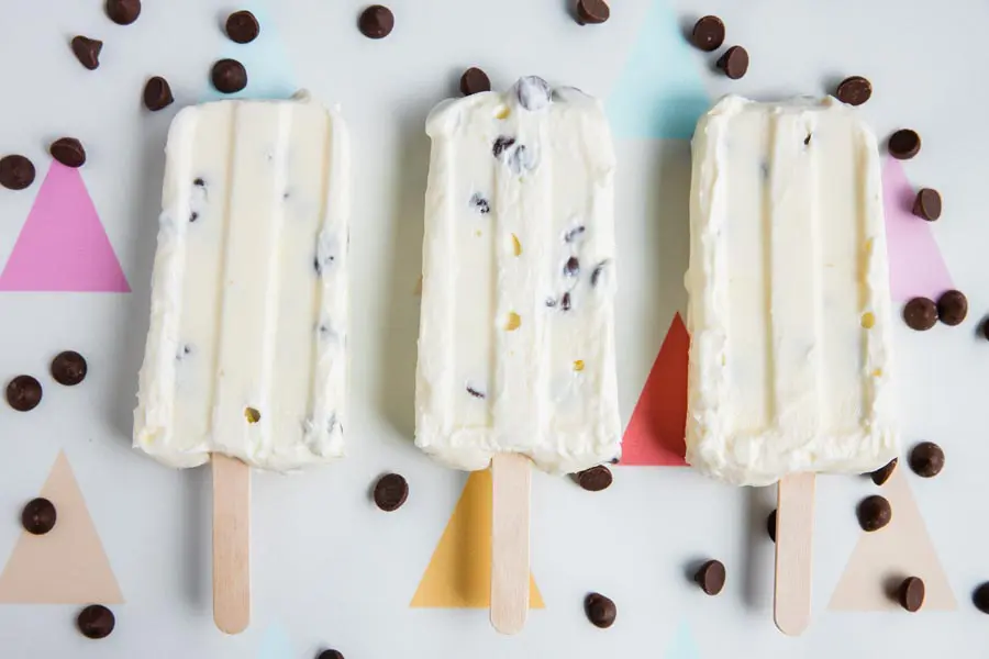 Keto Chocolate Chip healthy Yogurt Pops