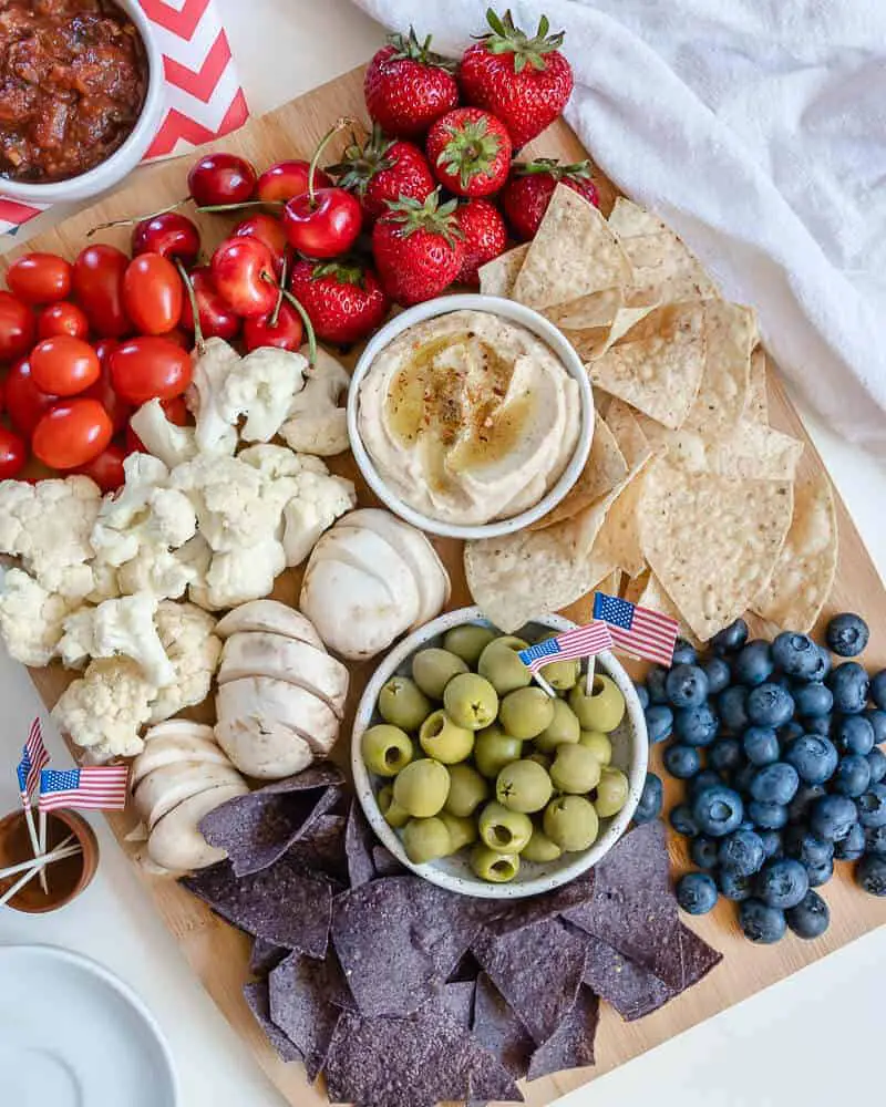 Red, White, and Blue 4th of July Charcuterie Board