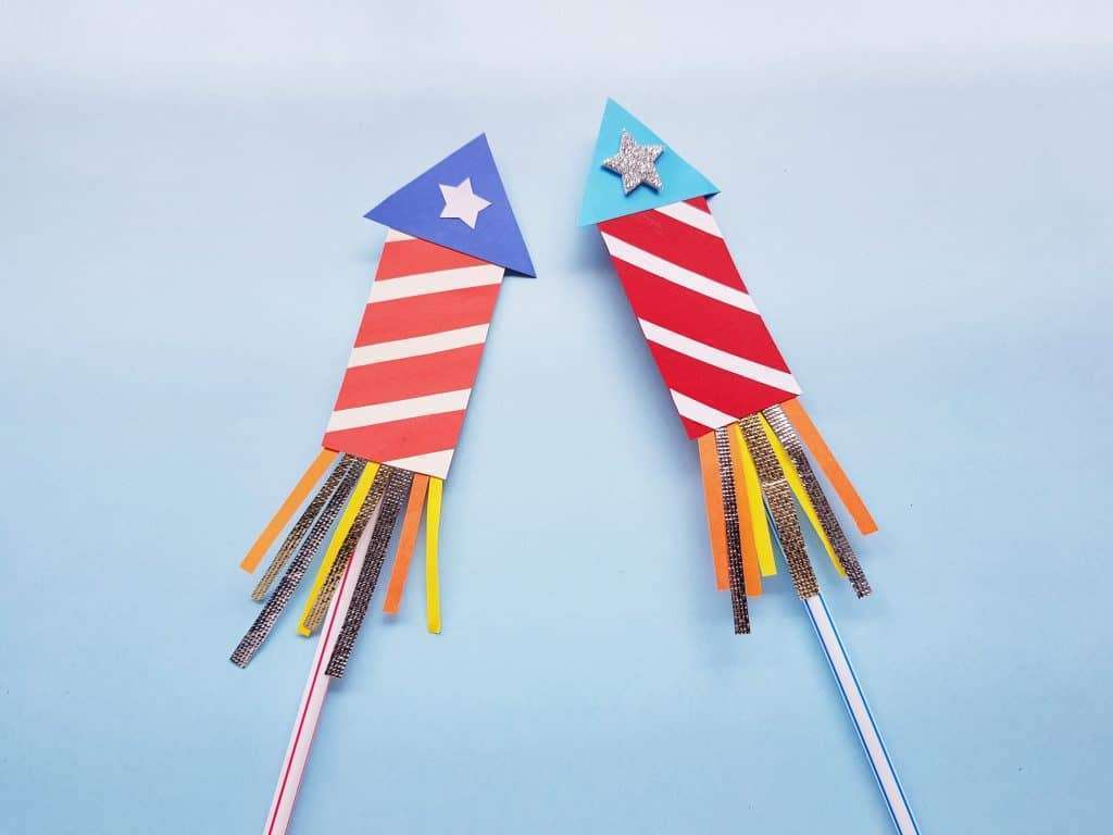 paper rocket 4th of July craft ideas