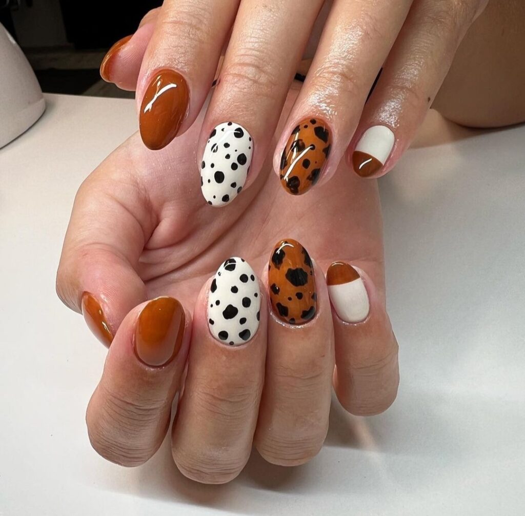 autumn and fall inspired nails