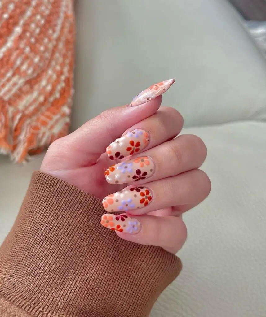 autumn and fall inspired nails