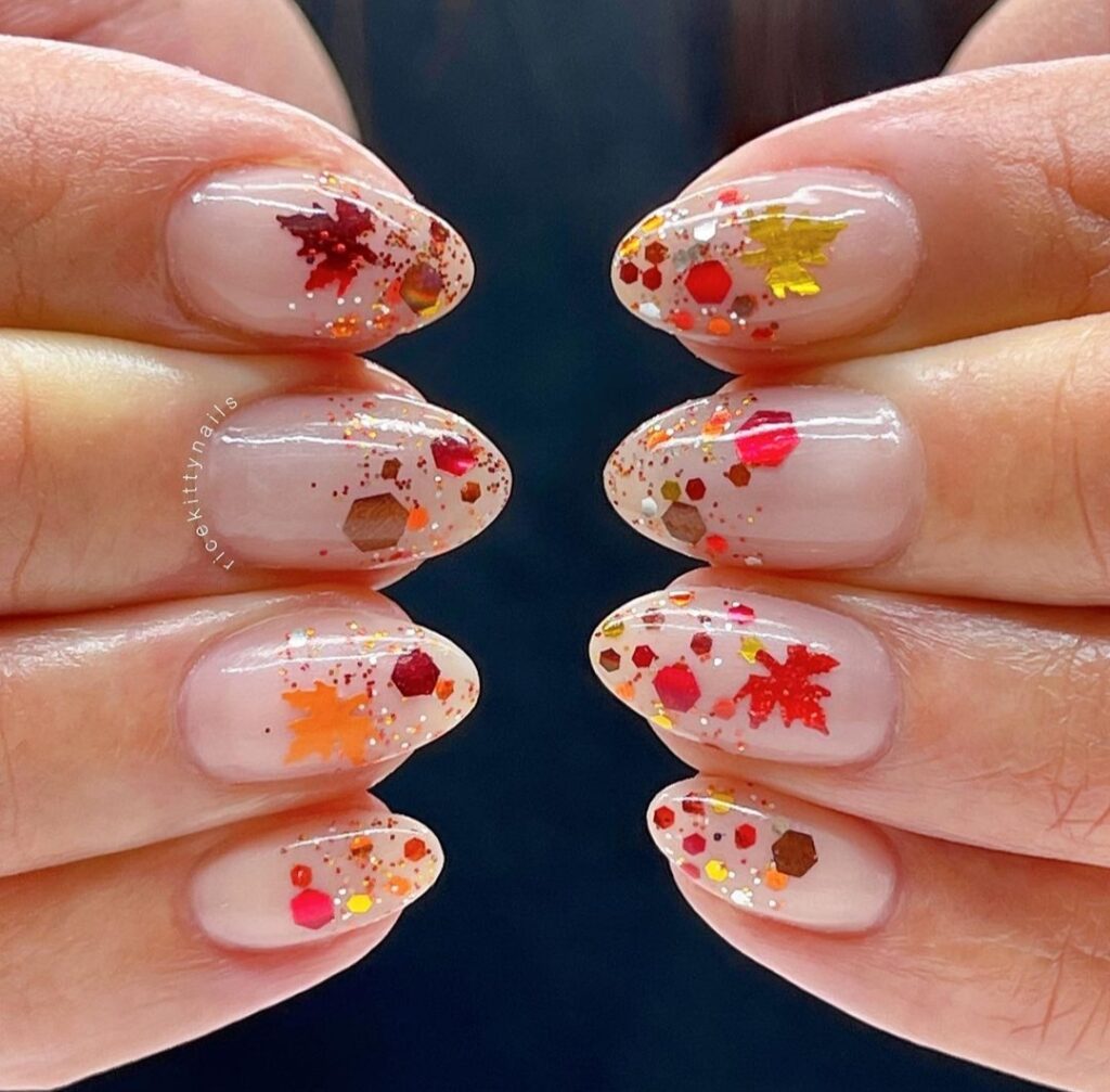 trendy fall nail designs and fall colors 