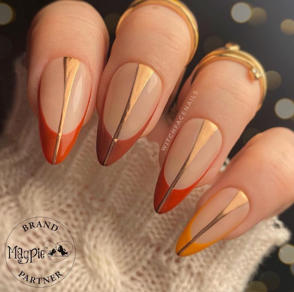 autumn and fall inspired nails