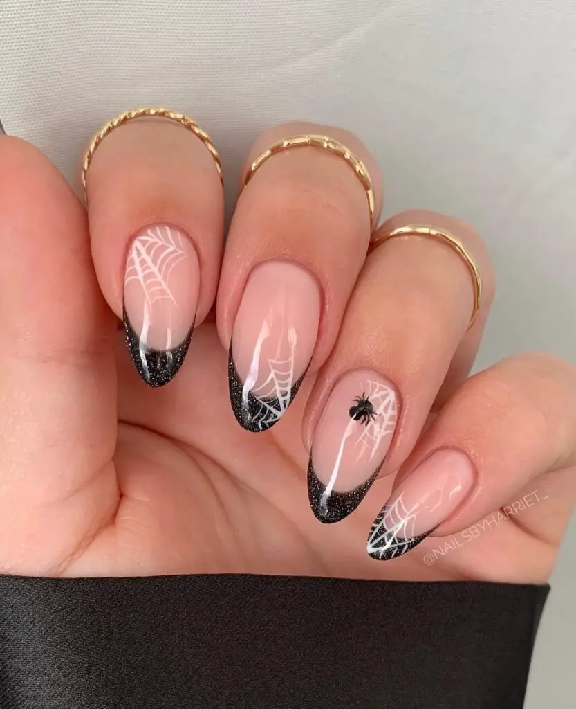 simple nail tips for Halloween nail designs 