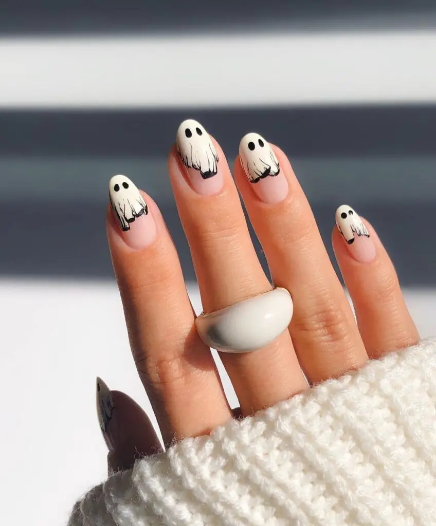 Halloween nail tip designs