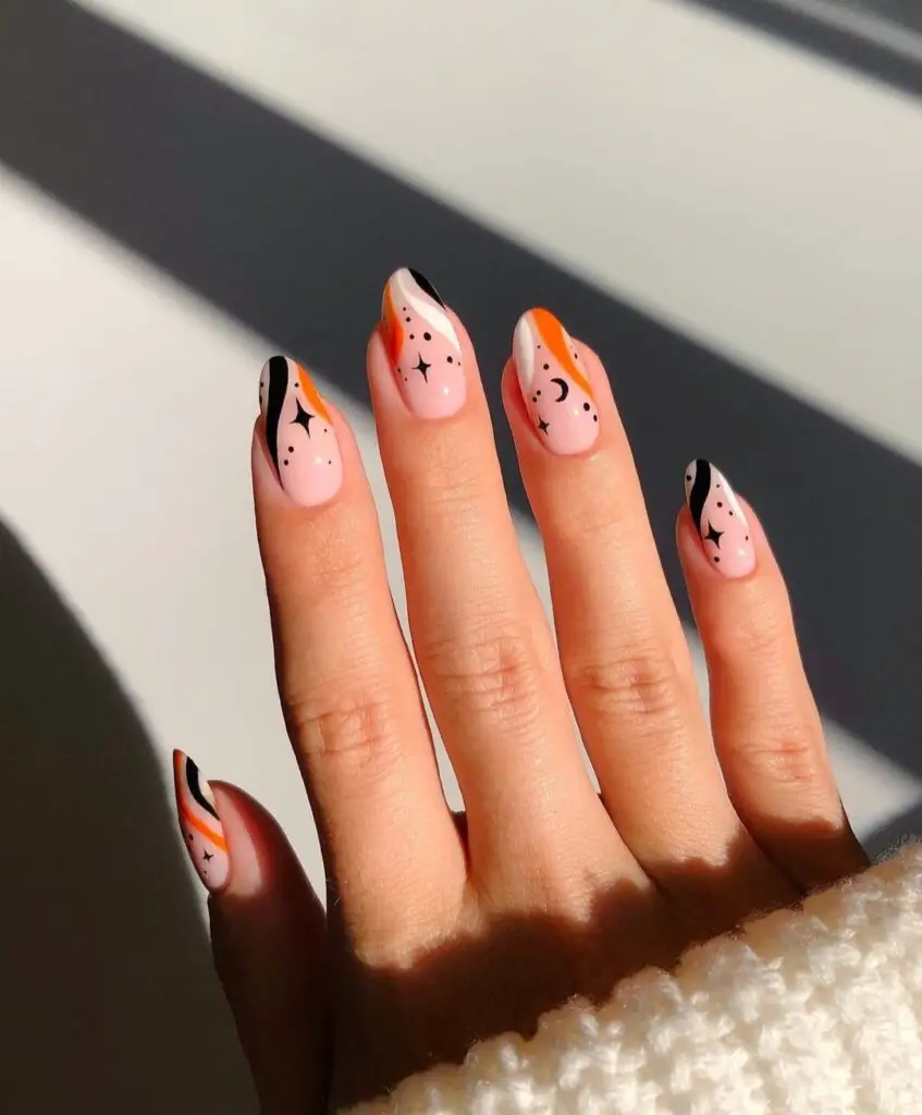 easy and simple Halloween nail designs 