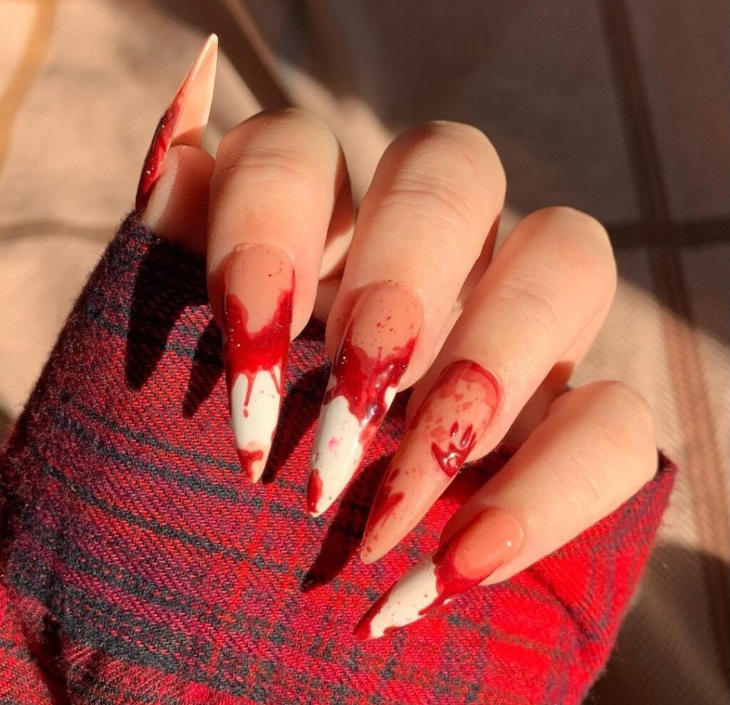 haunted Halloween nail designs 