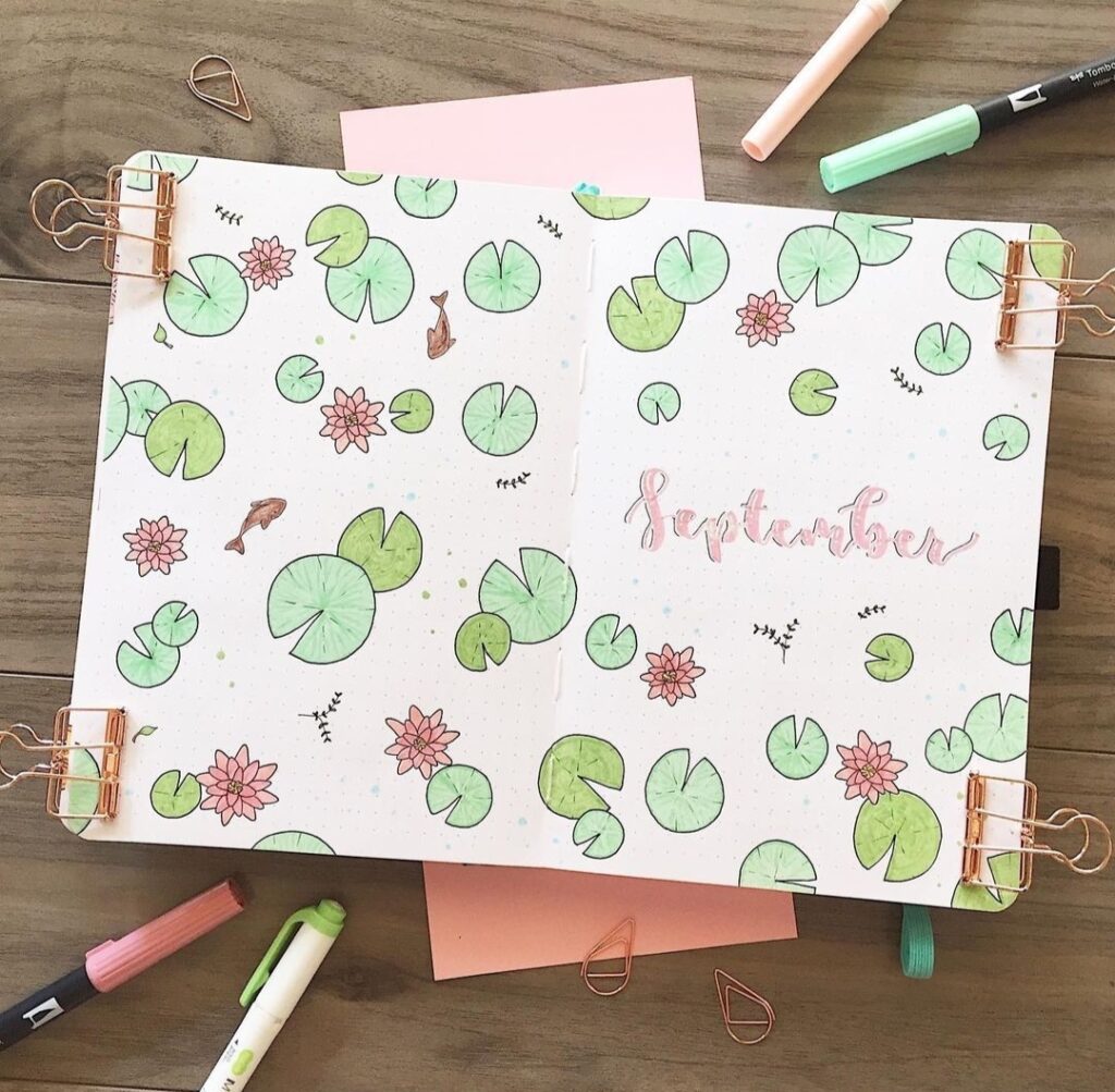 September bullet journal covers