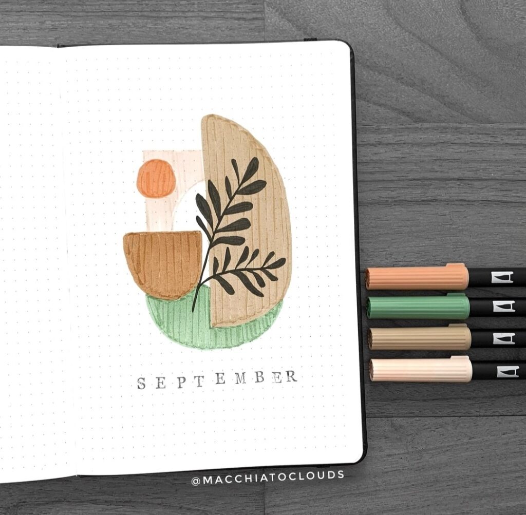 September bujo covers