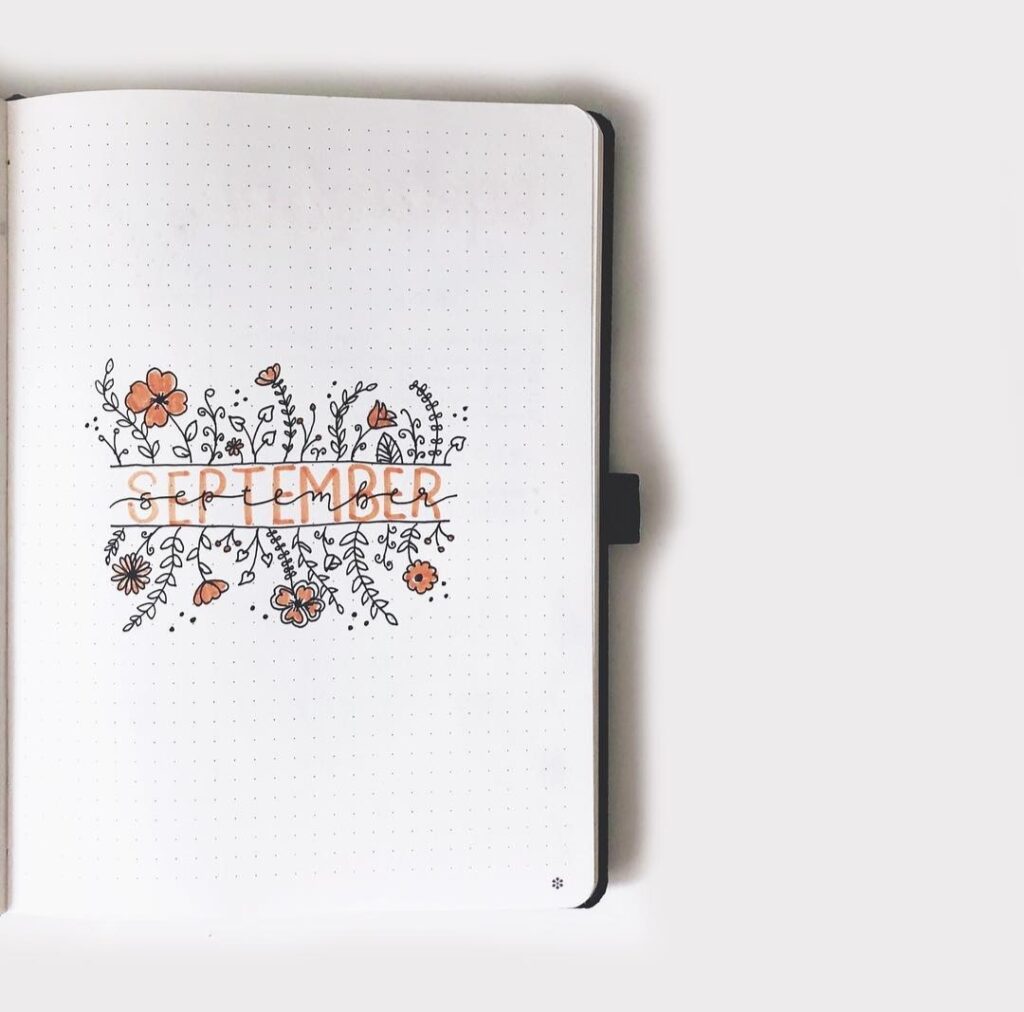 September bullet journal covers