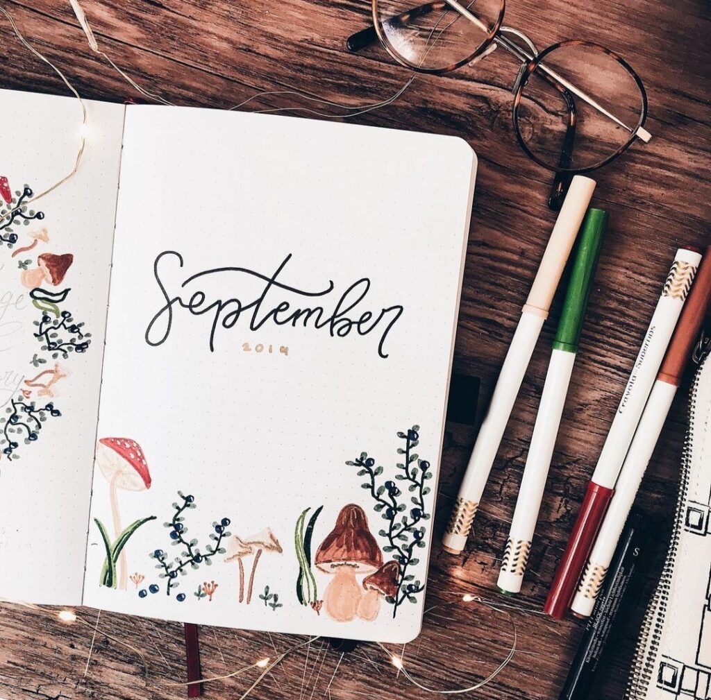 September bujo covers