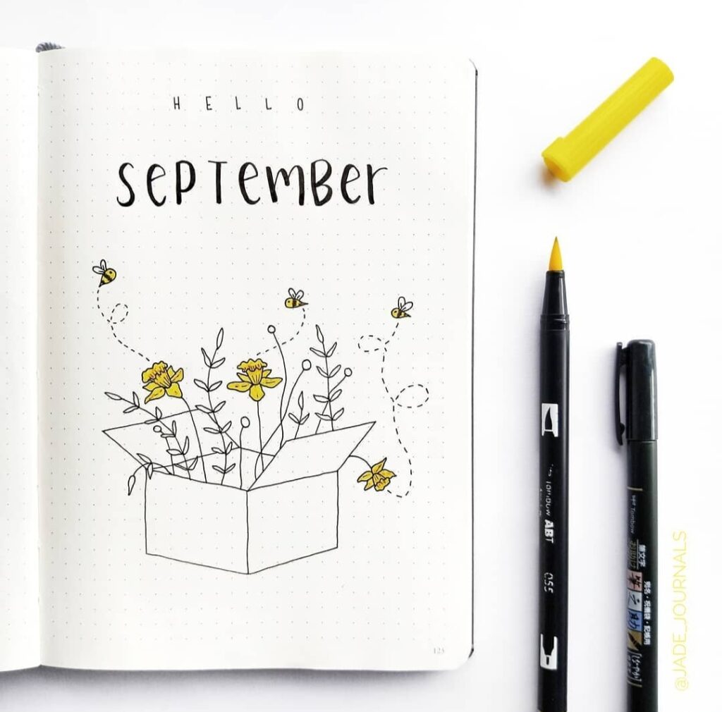 September bullet journal covers