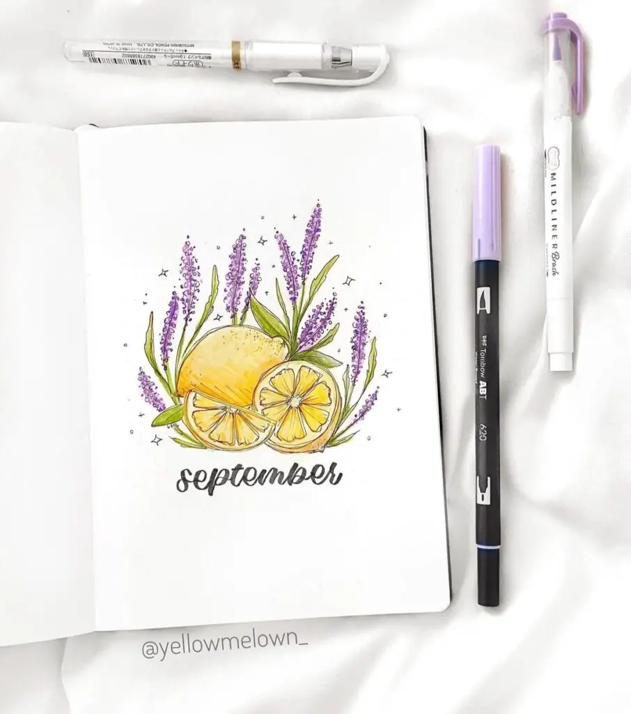 September bullet journal covers