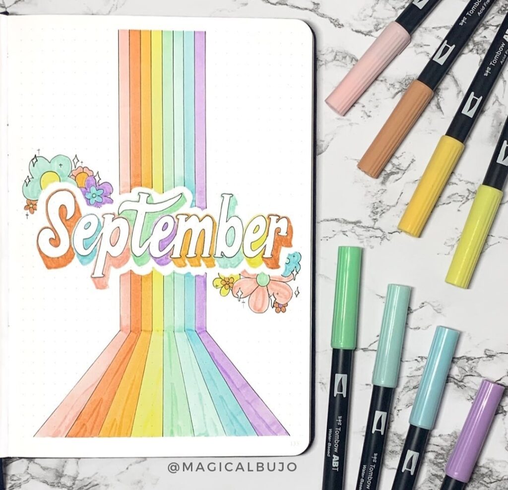 September bullet journal covers