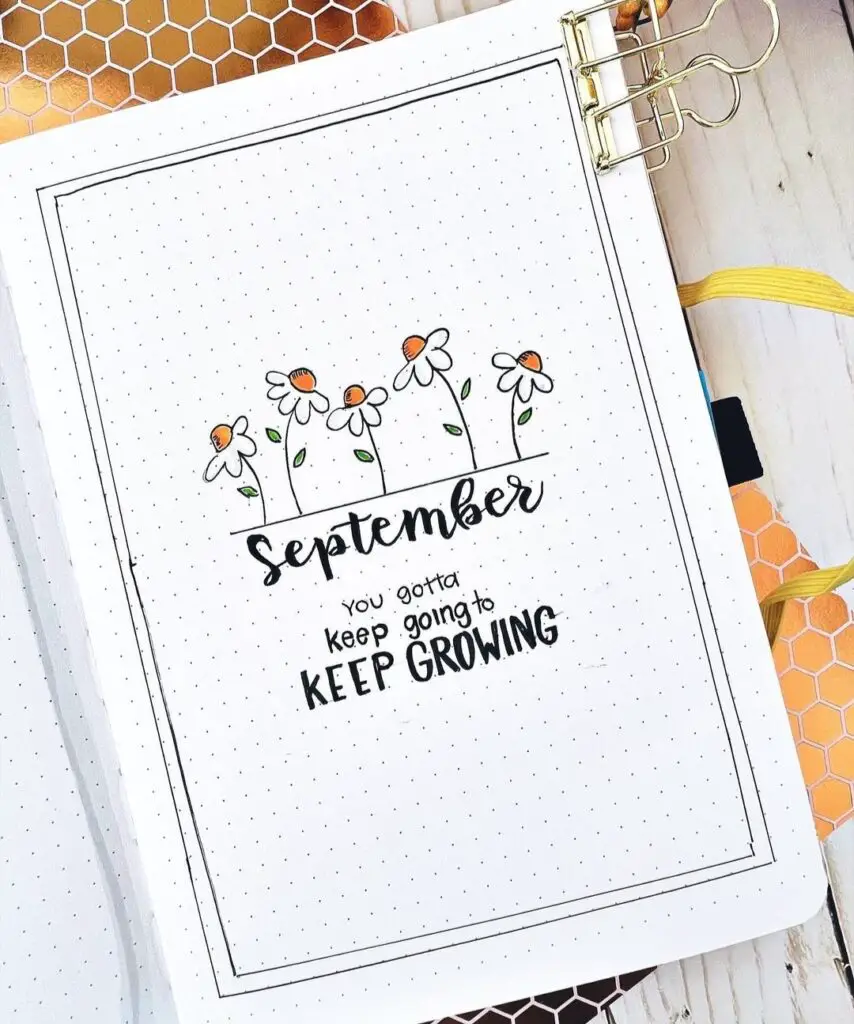 September bullet journal covers