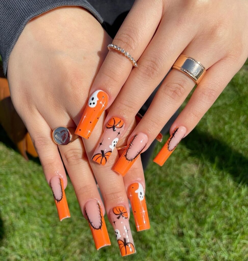 Pumpkin Nail designs