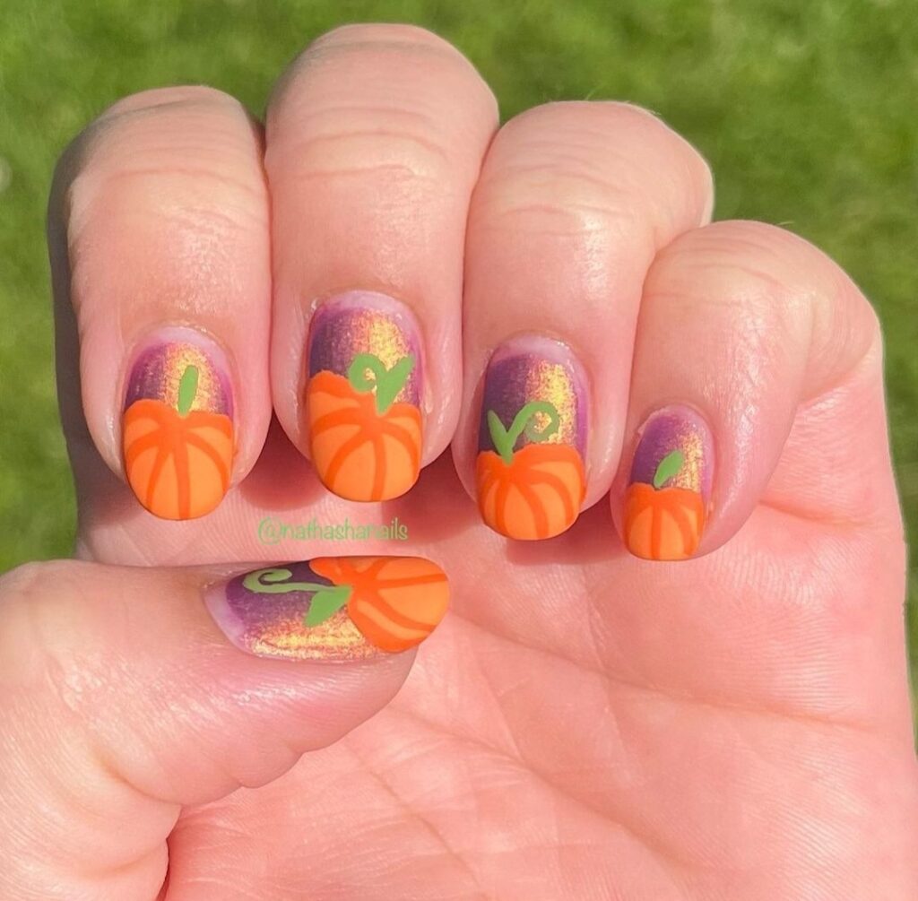 Pumpkin Nail designs